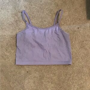 Lavender Spaghetti Strap Crop Top